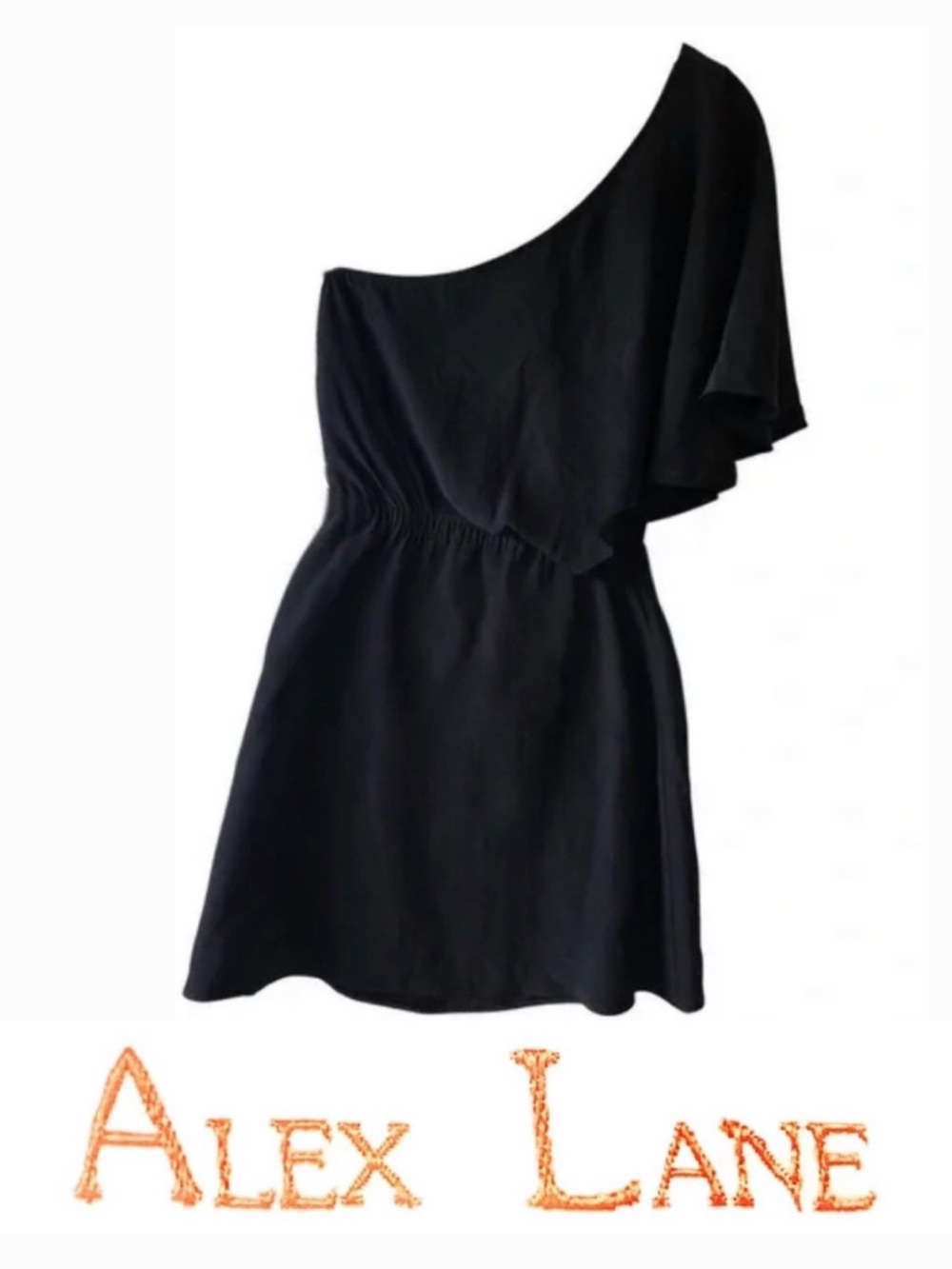 ALEX LANE INTERMIX 100% Silk One Shoulder Dress